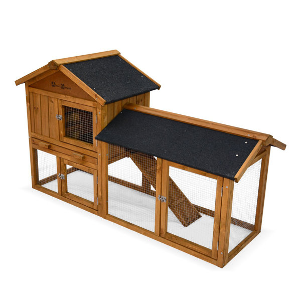 Alice's Garden Weather Resistant Rabbit Hutch with Ramp Wayfair.co.uk